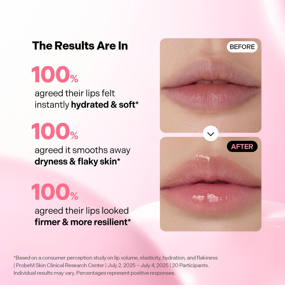 Torriden lip swatch in natural light revealing glass-like shine effect