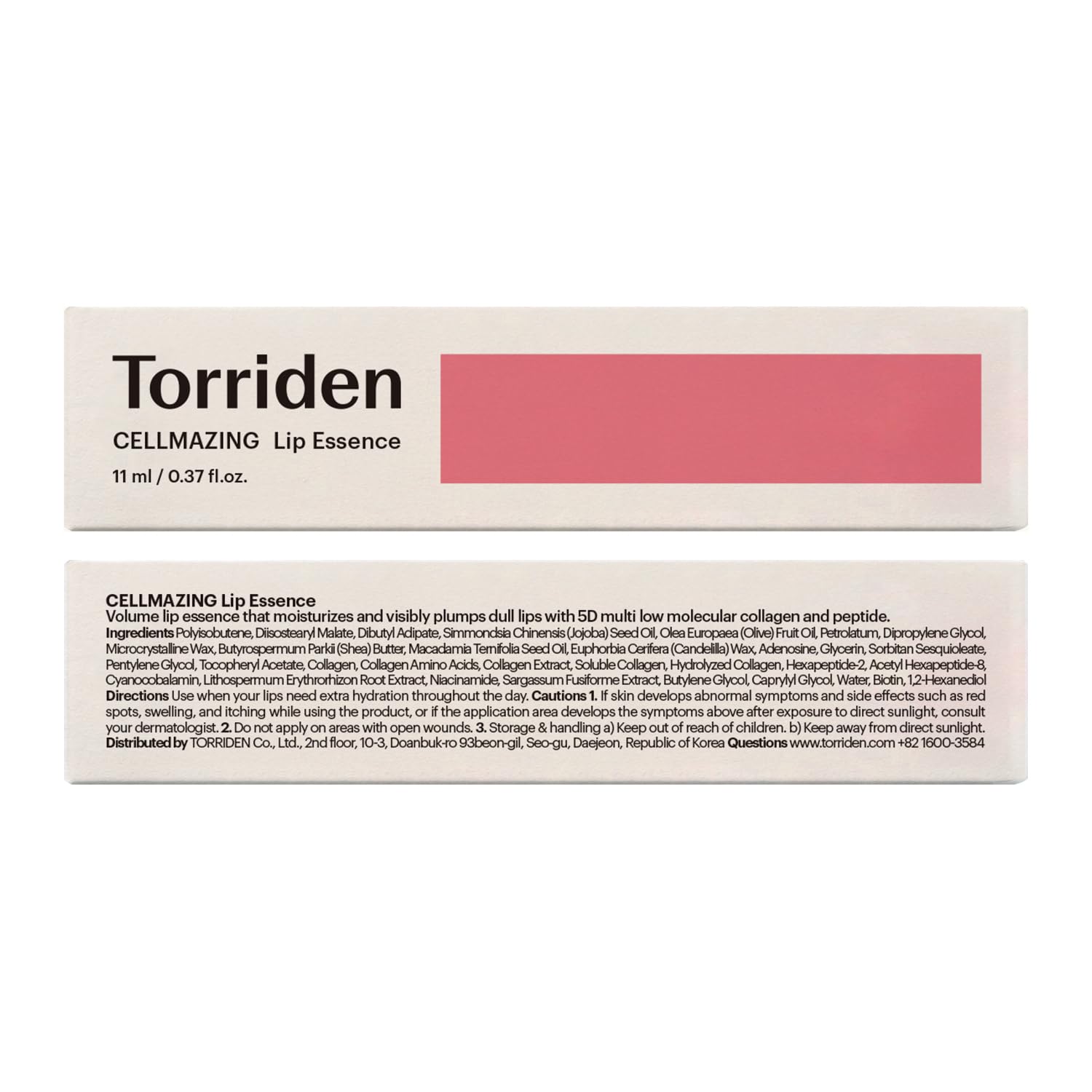 Torriden recycled packaging detail showing sustainable materials and eco benefit