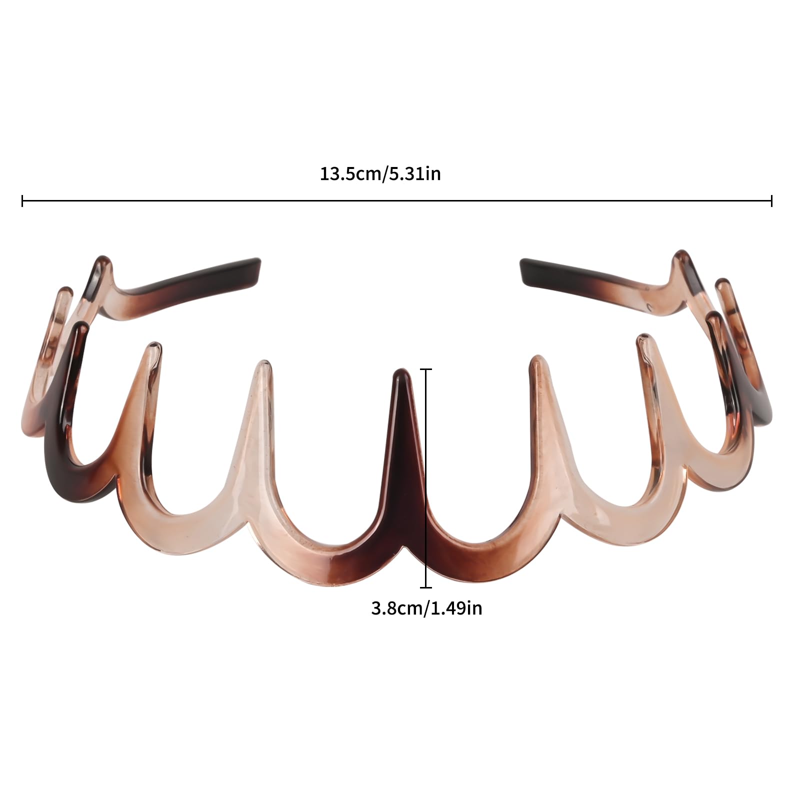 TOSEFES close-up of zigzag teeth and U-shaped arch for secure hold