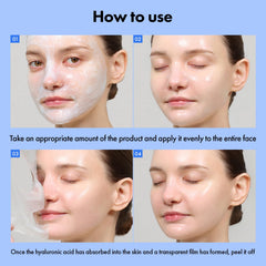TOSOWOONG mask turning clear while drying showing active absorption benefits