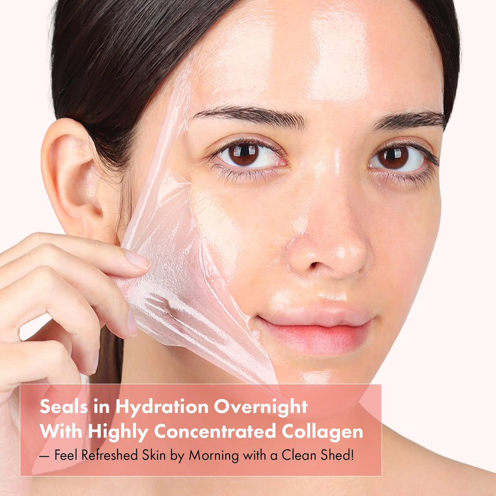 TOSOWOONG peeling mask in morning shows clean peel-off and pore-refining benefit