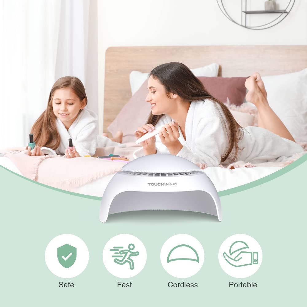 TOUCHBeauty TB-2130 side profile displaying small footprint for storage