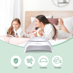 TOUCHBeauty TB-2130 side profile displaying small footprint for storage