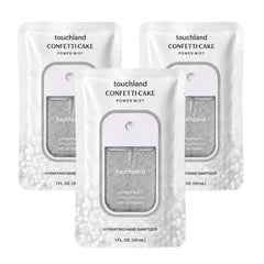 Touchland confetti cake front packaging, bright scent on-the-go