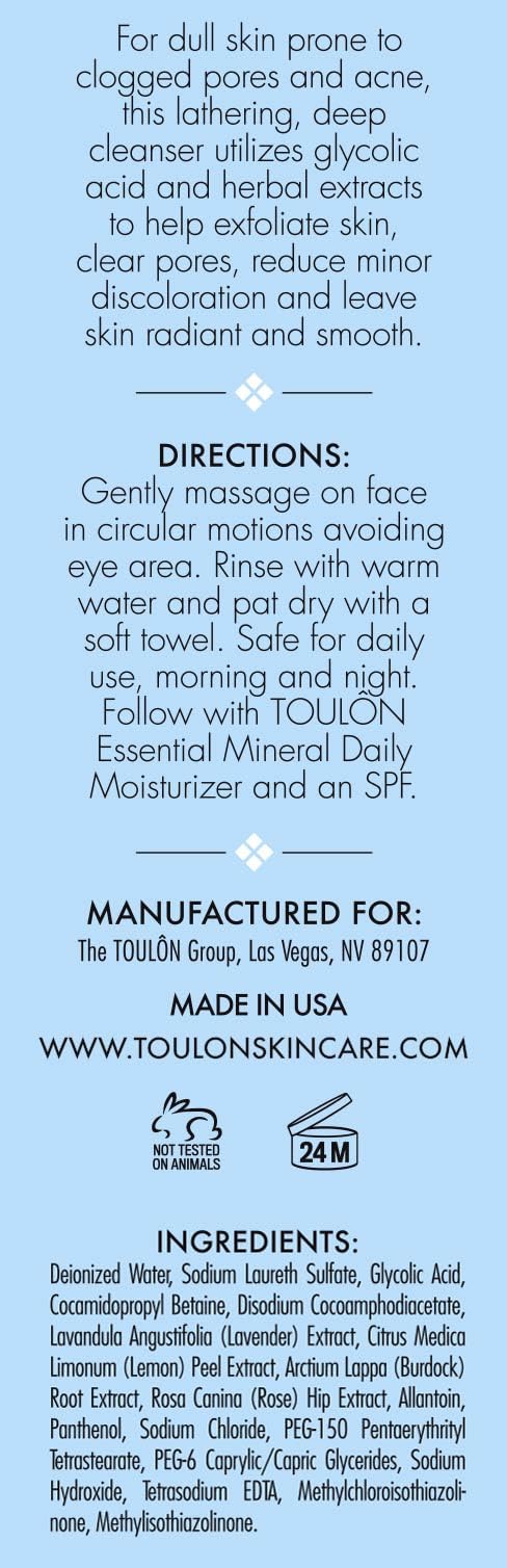 TOULON wash in hand demonstrating gentle foaming action