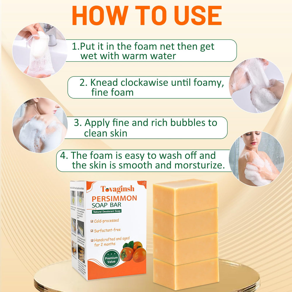 tovaginsh bathroom lifestyle with soap on shelf conveying natural deodorizing benefit
