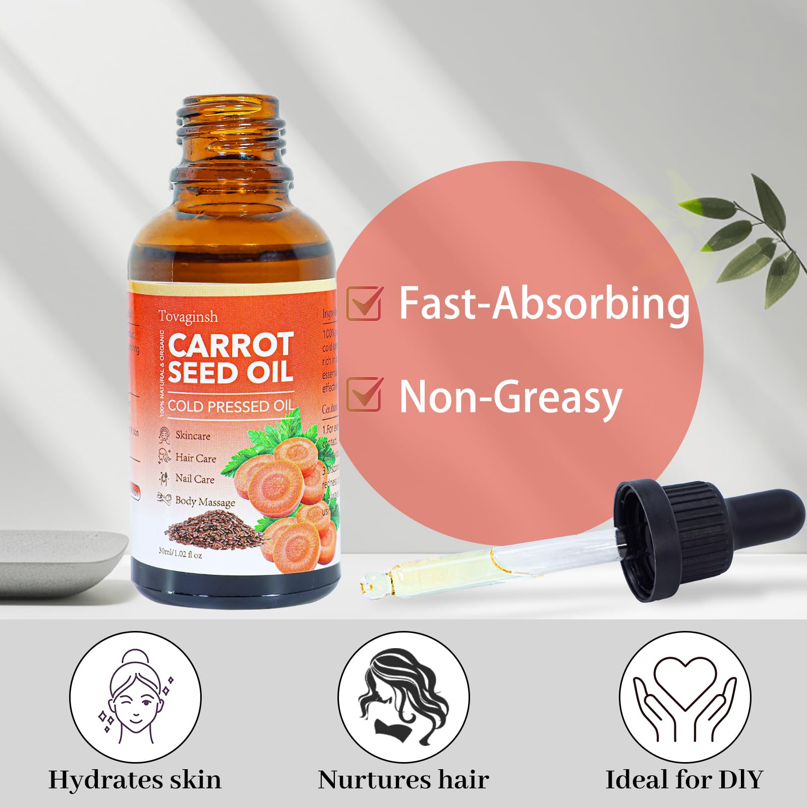 tovaginsh oil next to diffuser in calm setting for aromatherapy blending benefit