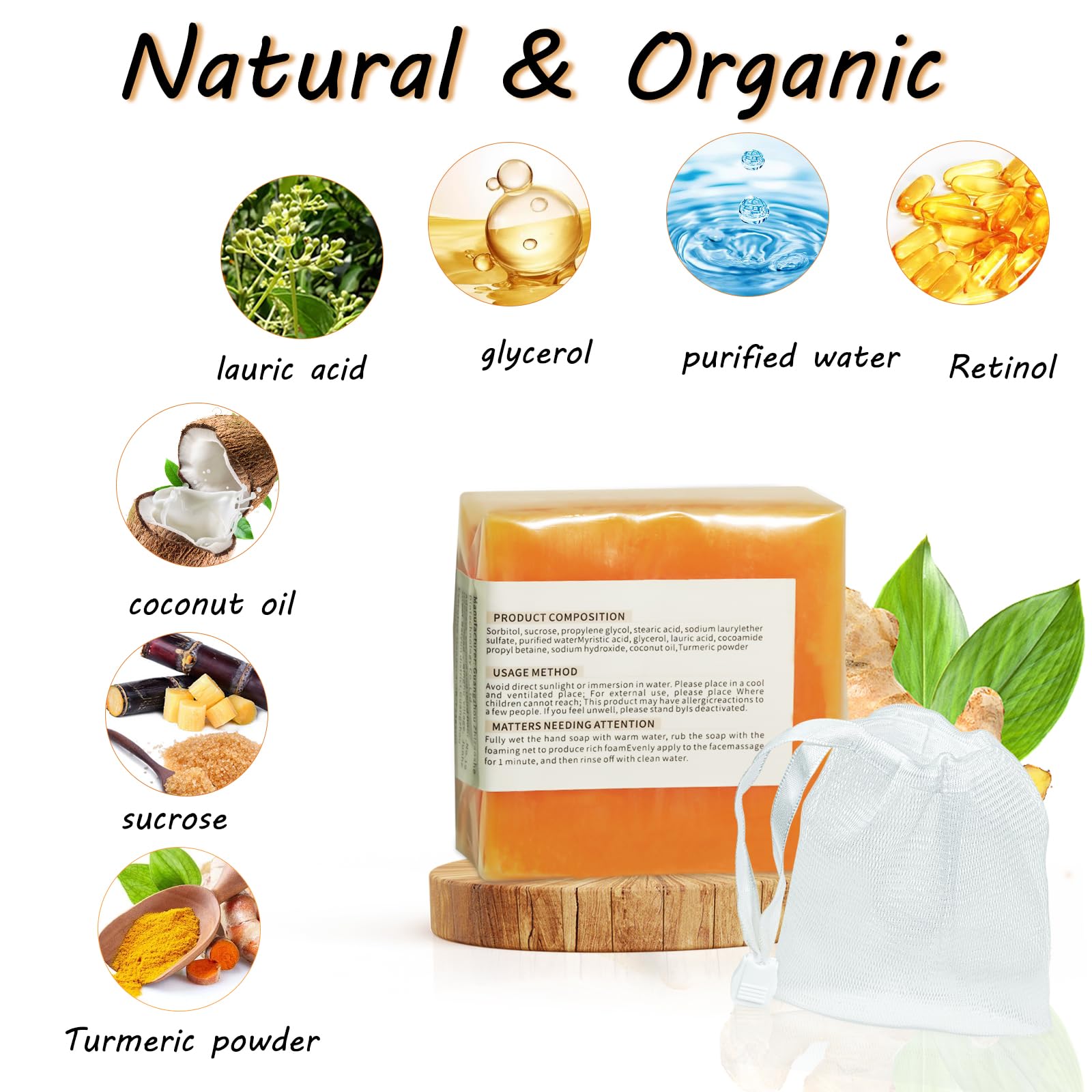 tovaginsh soap lathered in hand demonstrating gentle cleansing and moisturizing effect