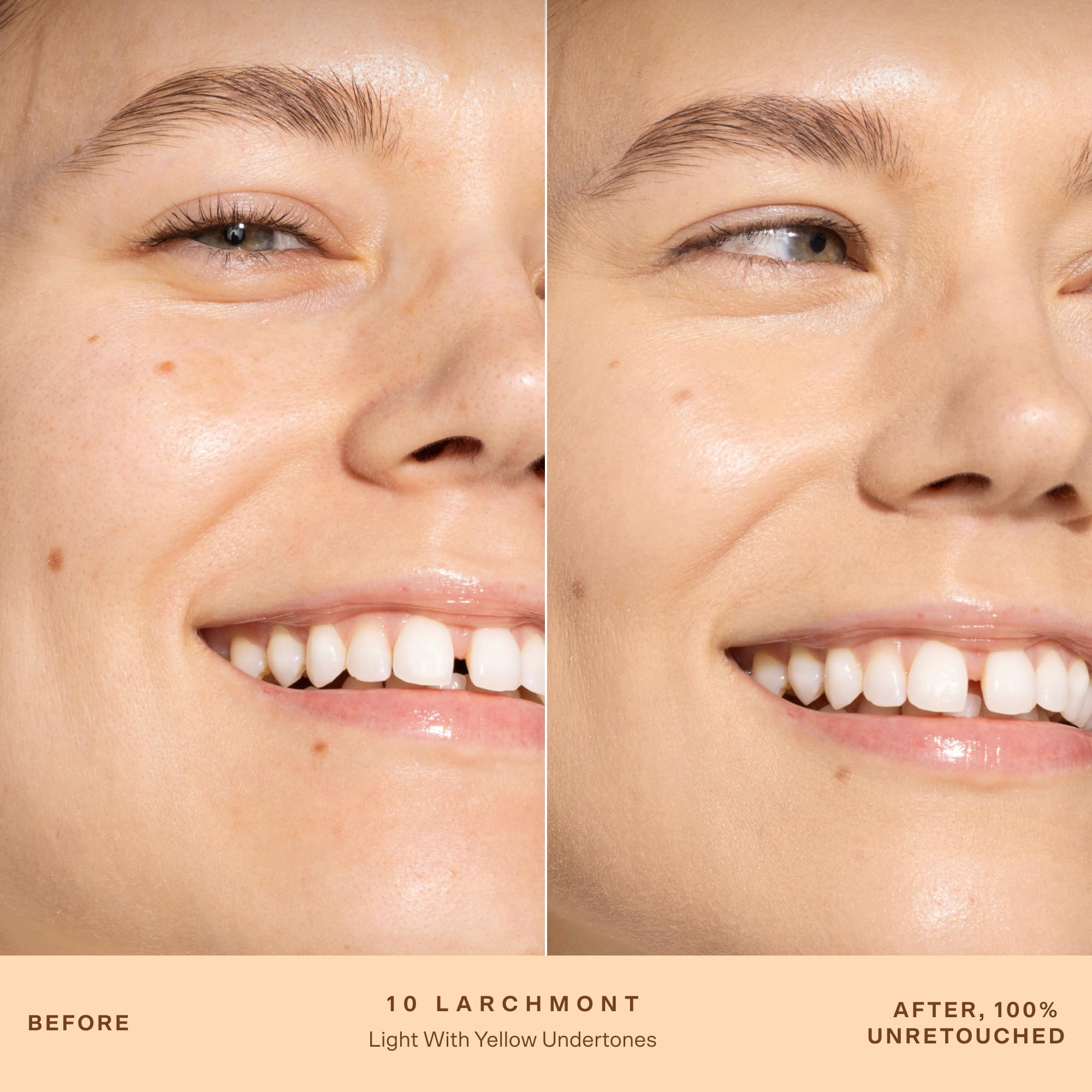 Tower 28 SunnyDays brush application showing buildable medium coverage benefit