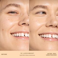Tower 28 SunnyDays brush application showing buildable medium coverage benefit