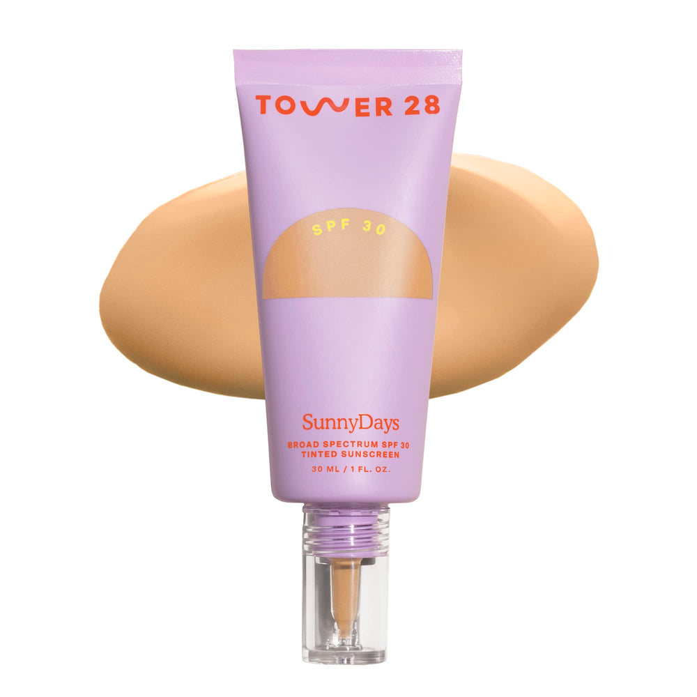 Tower 28 front packaging showing SPF 30 tinted moisturizer and shade