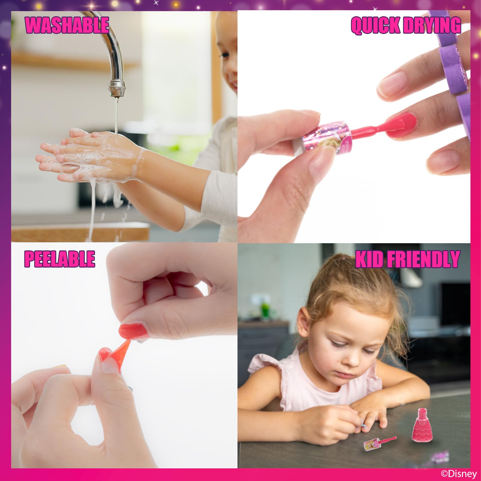 Townley Girl applicator brush close-up for controlled messy-free application