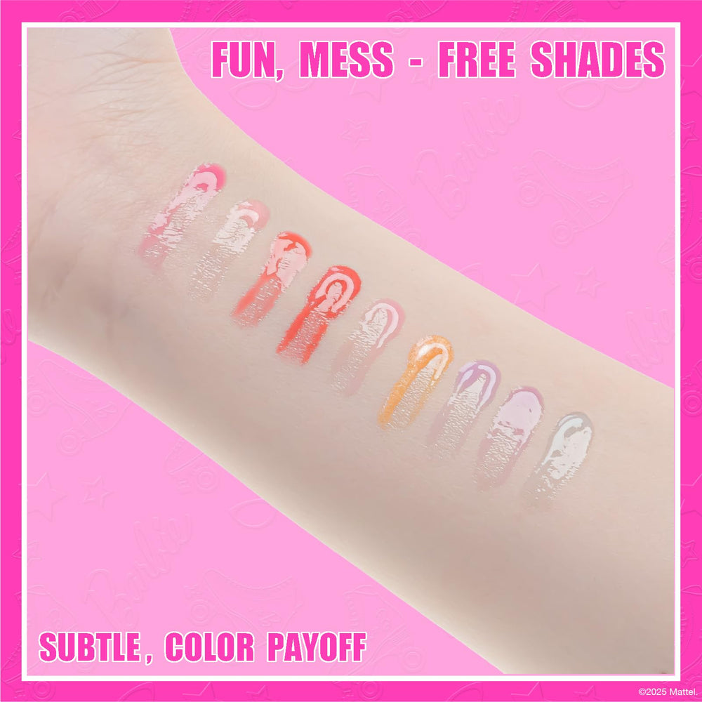 Townley Girl gloss wand close-up showing shimmery texture and smooth application