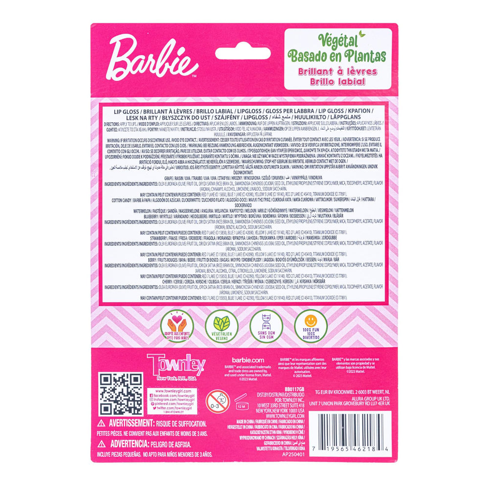Townley Girl Barbie gift-wrapped set styled for birthdays or stocking stuffer presentation