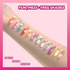 Townley Girl Barbie child applying gloss during play, encouraging imaginative sharing