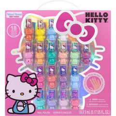 Townley Girl front packaging showing 18 colorful bottles and Hello Kitty branding, appealing for gifting