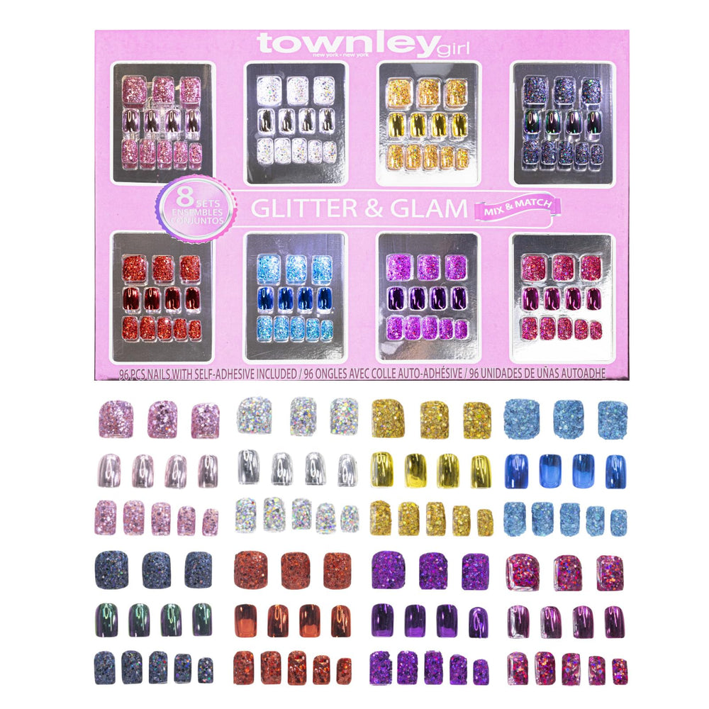 Townley Girl front packaging displaying full 96-piece kit and benefits
