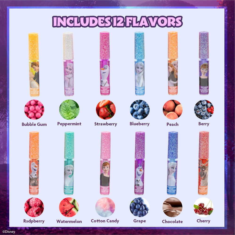 Townley Girl open lip gloss tubes revealing colorful gloss and kid-friendly applicators