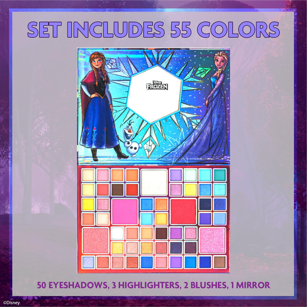 Townley Girl open palette flatlay displaying 55 wells and vibrant colors