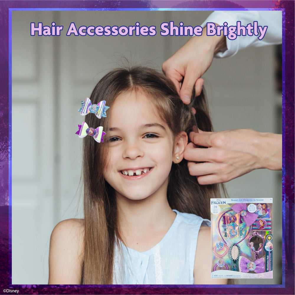 Townley Girl close-up of hair bows showing fabric detail and durable clasp