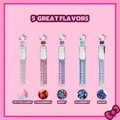 Townley Girl five gloss tubes arranged to show colors and playful appeal