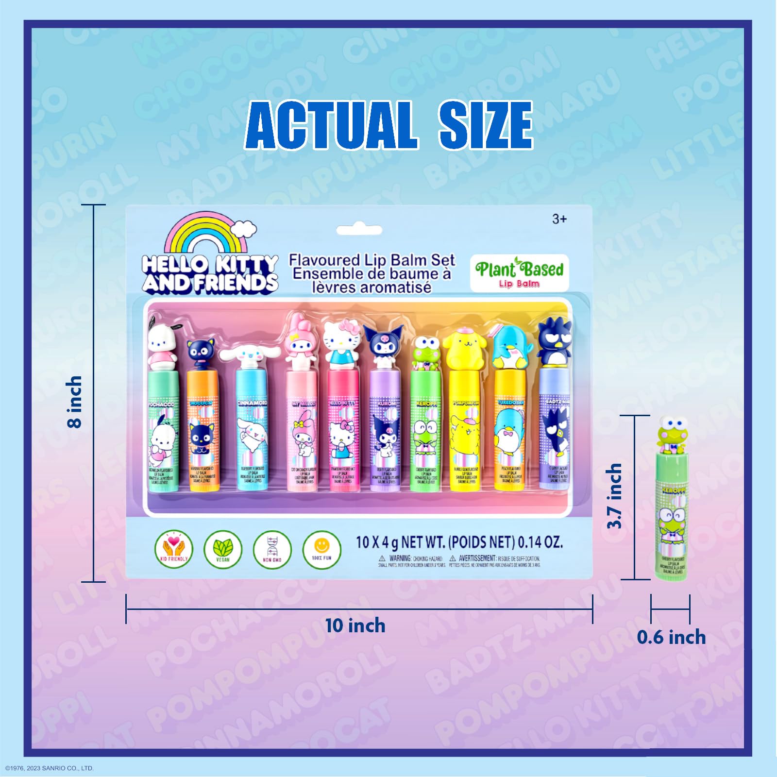 Townley Girl arranged tubes demonstrating flavor variety and colorful presentation
