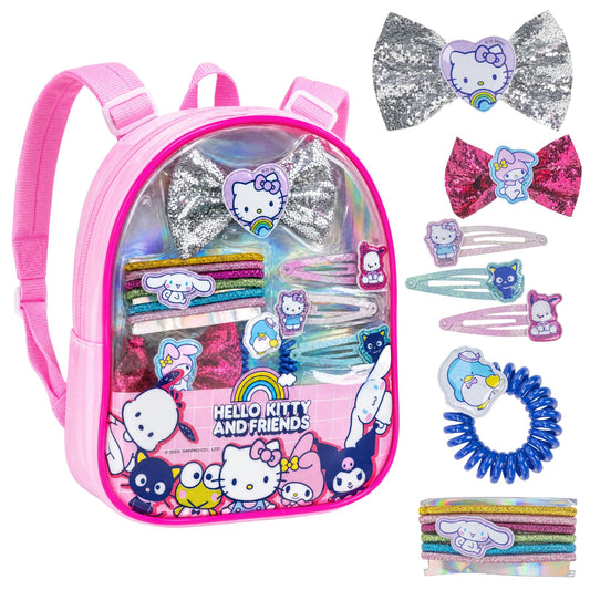 Townley Girl front packaging showing Hello Kitty and Friends design and included accessories