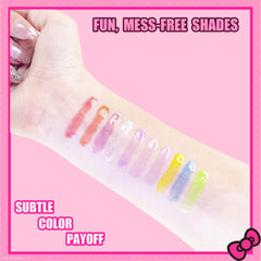 Townley Girl Hello Kitty gloss texture closeup shows smooth glossy finish