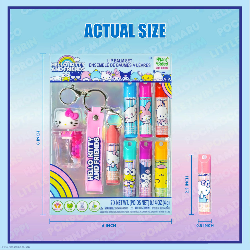 Townley Girl lip balms inside backpack pocket showing compact size benefit travel-ready