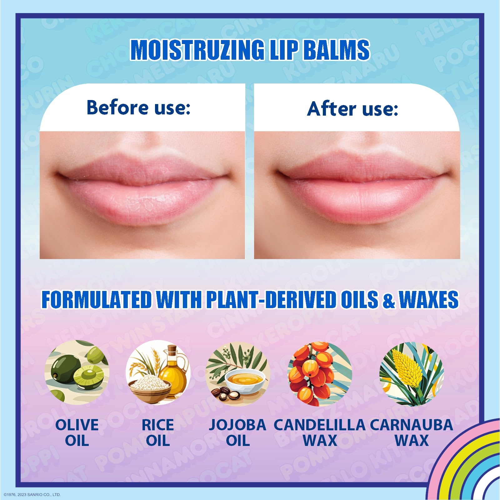 Townley Girl label close-up listing plant-based oils and waxes for gentle care