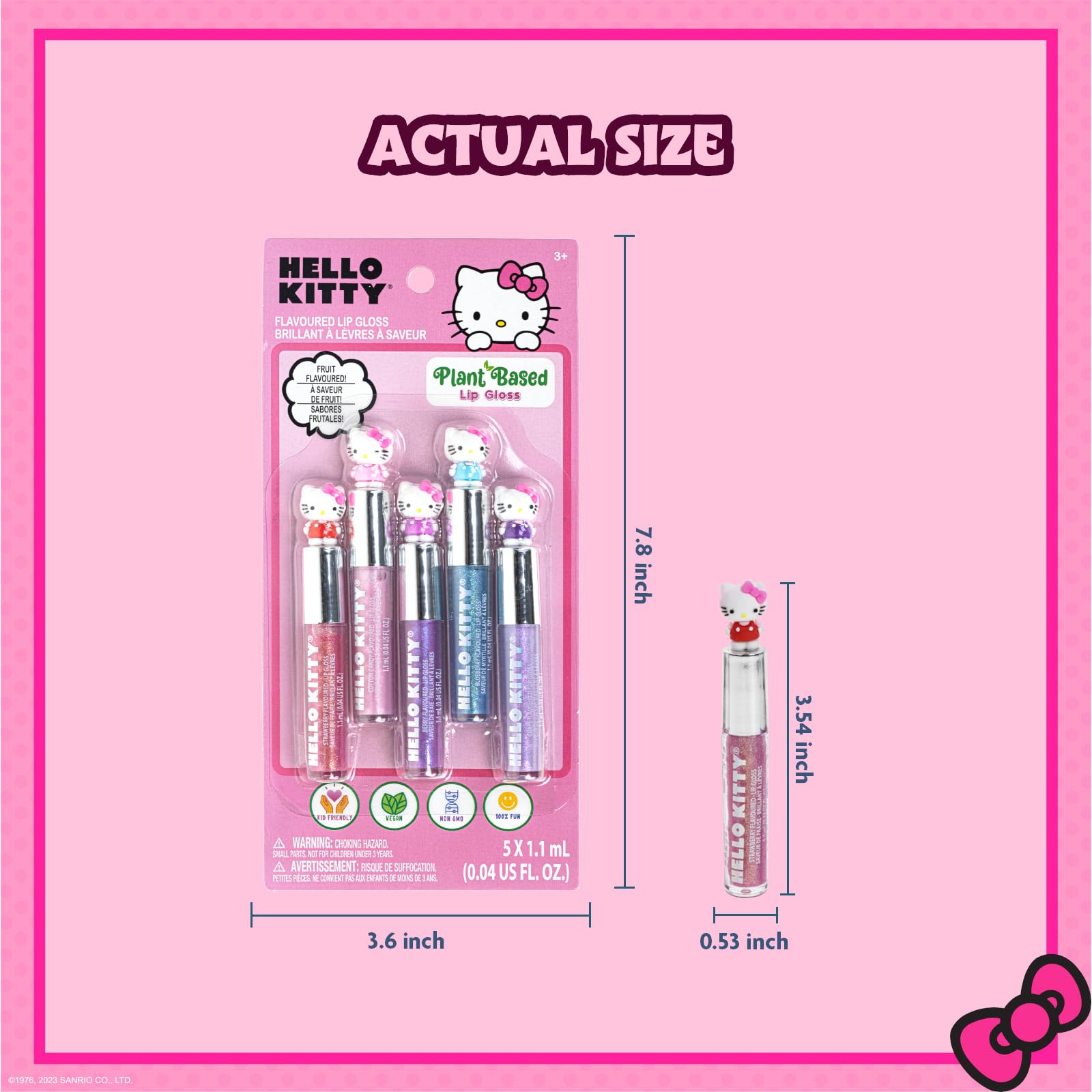 Townley Girl glosses displayed as party favors for easy gifting