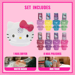 Townley Girl eight polish bottles lined up showing color variety and kid-friendly design