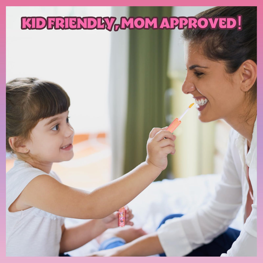 Townley Girl child using gloss supervised, encouraging imaginative play
