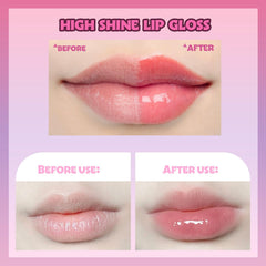 Townley Girl gloss texture swatch highlighting glossy moisturizing finish