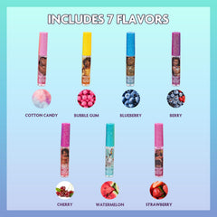 Townley Girl open tubes display with seven shades visible, easy selection and sharing