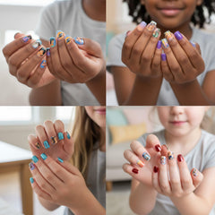 Townley Girl nail size layout demonstrating variety and proper fit options
