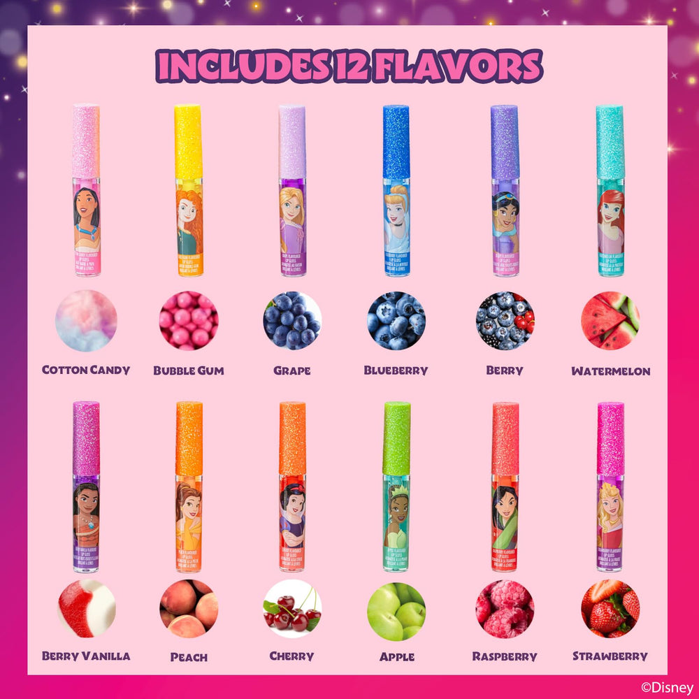 Townley Girl open tubes laid out showing variety and easy-access caps