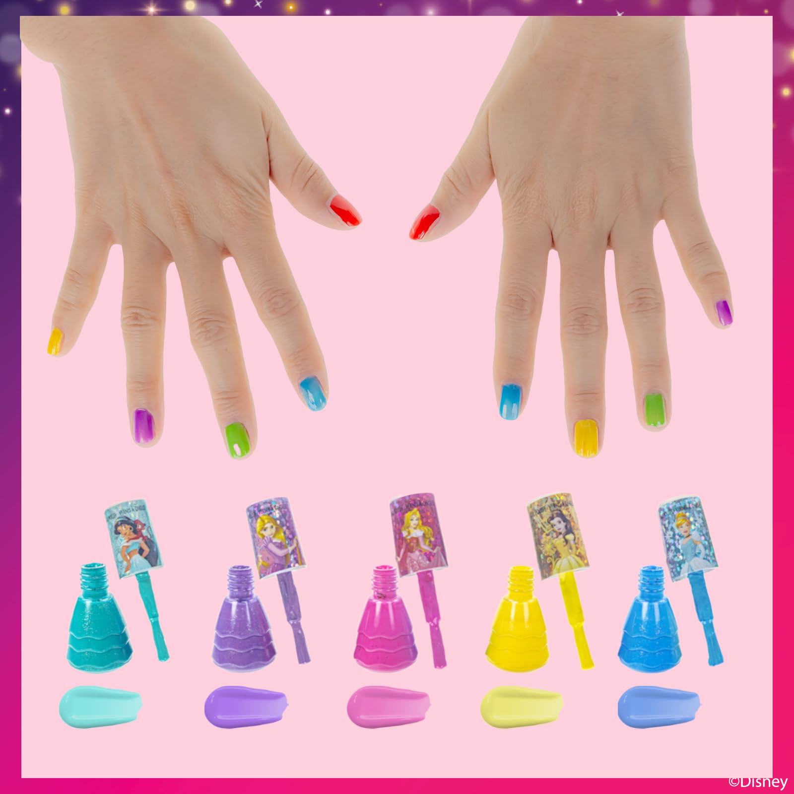 Townley Girl polish peeling off to show easy remover-free cleanup benefit