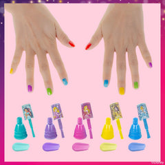 Townley Girl polish peeling off to show easy remover-free cleanup benefit