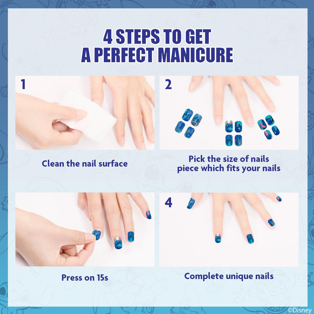 Townley Girl close-up of pre-adhesive backing, simplifies quick application