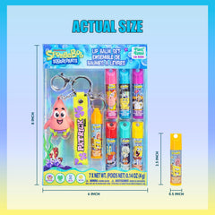 Townley Girl SpongeBob Patrick keychain attached to tube for easy clip-on convenience