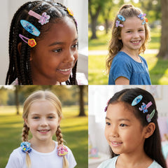 Townley Girl acrylic clip texture close-up showing smooth edges and durable finish
