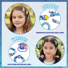 Townley Girl assorted hair clips laid flat highlighting color variety and styling options