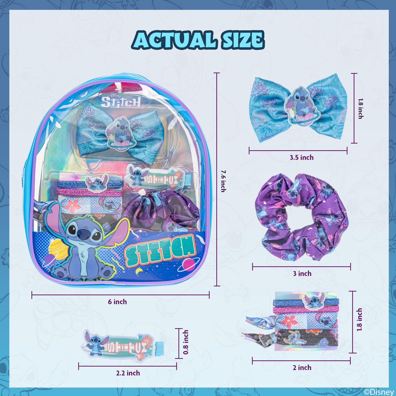 Townley Girl accessories laid flat from bag, organized storage and travel convenience