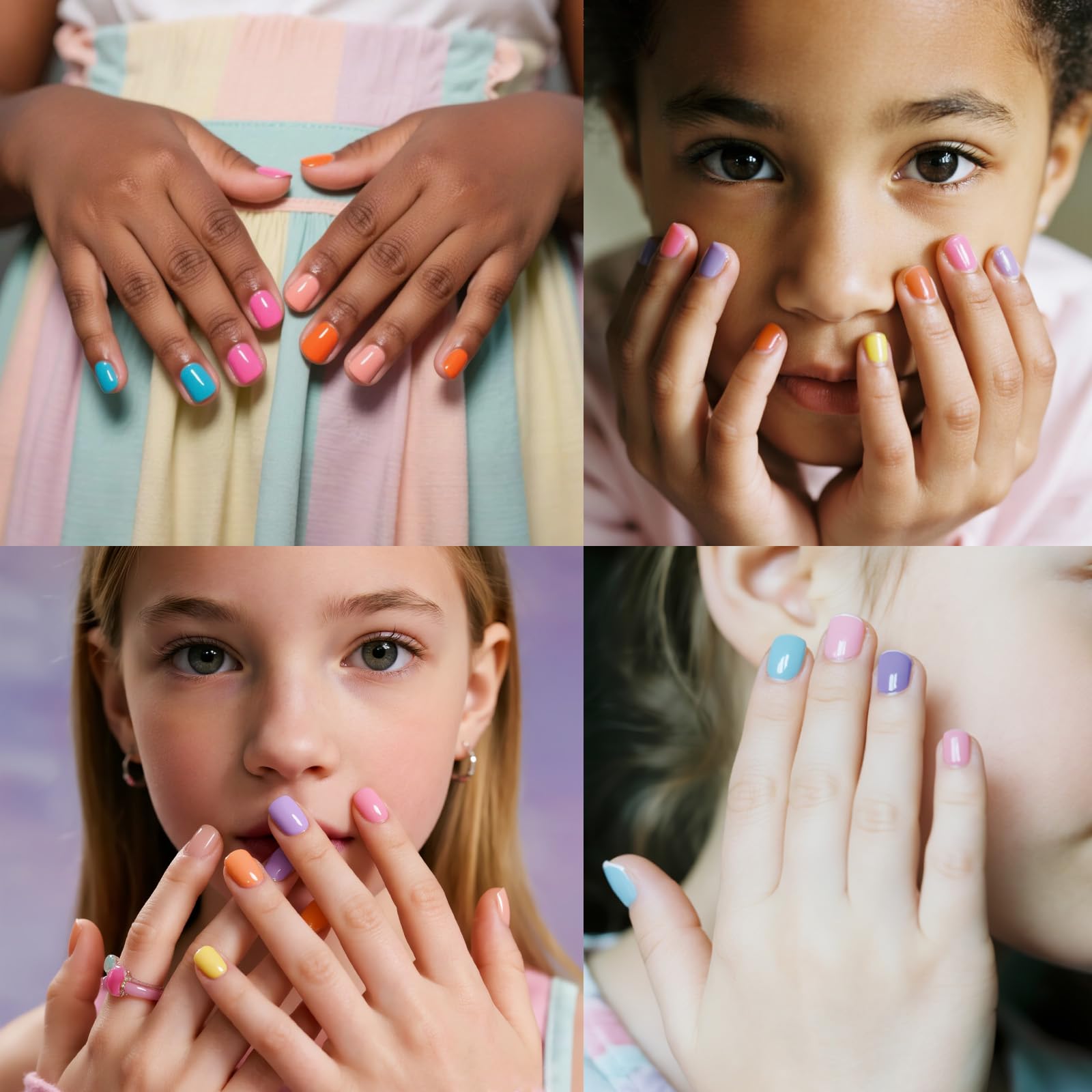 Townley Girl brush and cap detail highlighting kid-friendly brush for neat application
