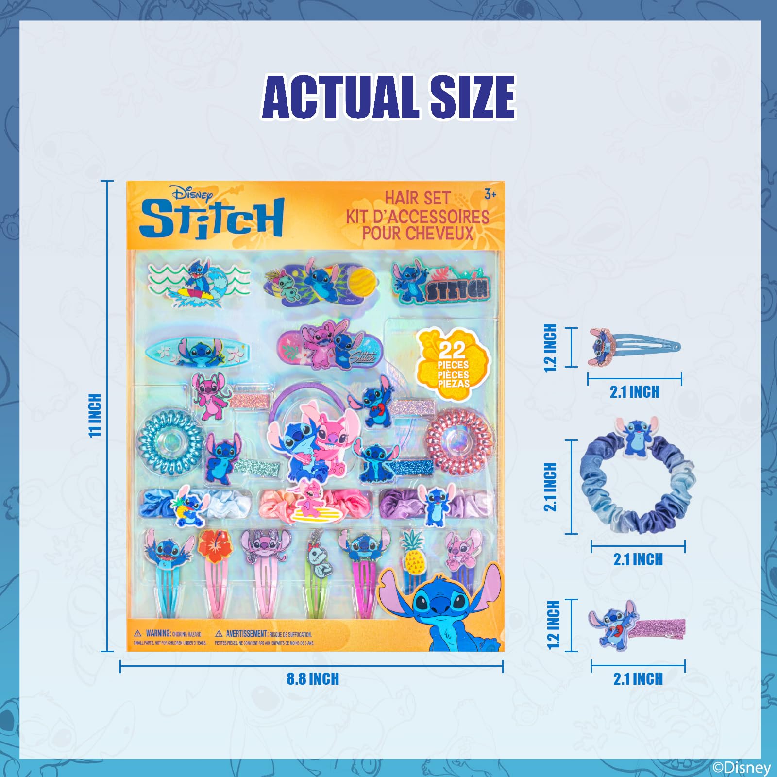 Townley Girl coiled and elastic hair ties detailed view showing stretch and secure grip