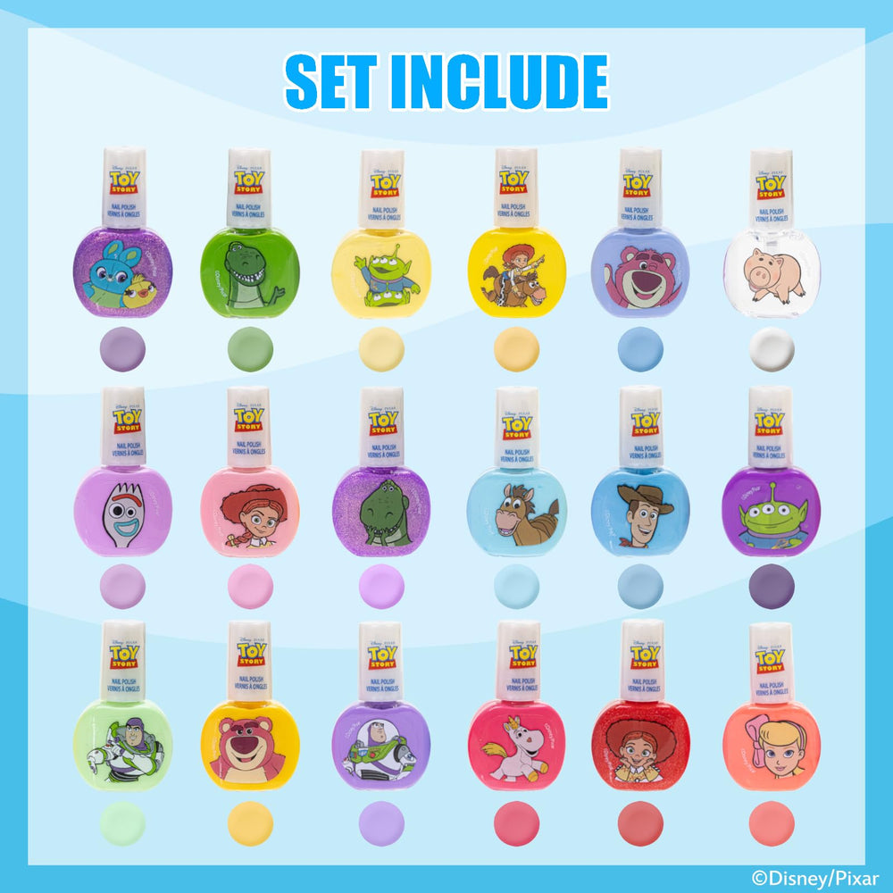 Townley Girl bottle lineup displaying varied opaque glitter and shimmery finishes