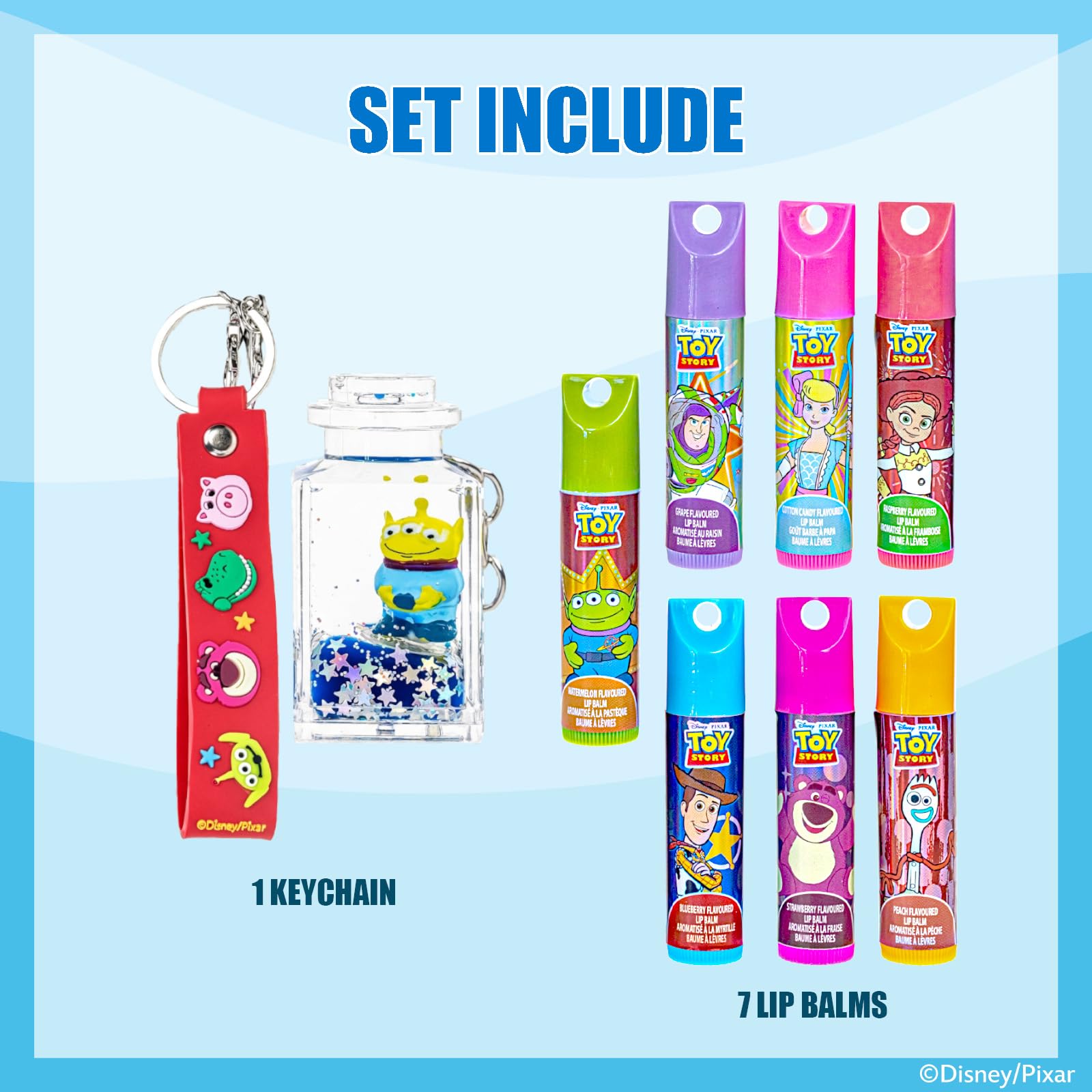 Townley Girl keychain attachment clipped to backpack for easy access and portability
