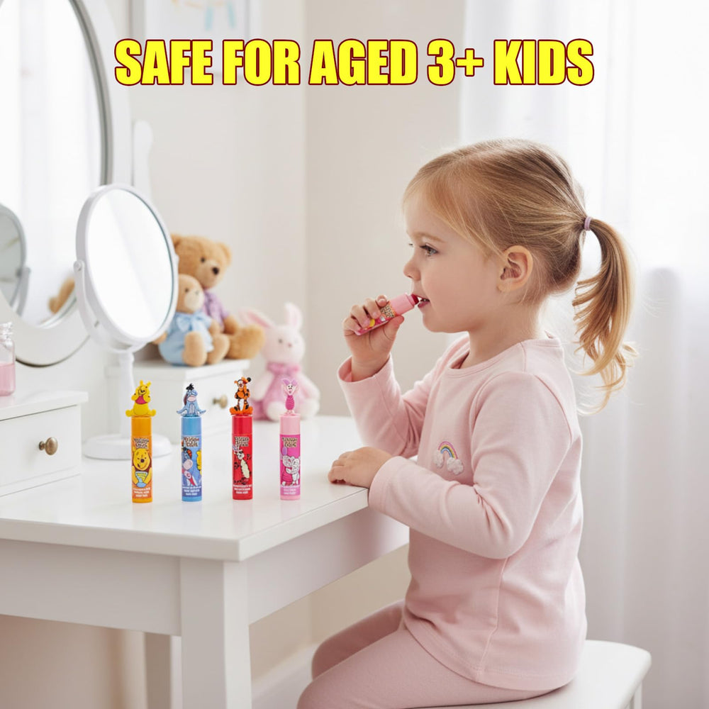 Townley Girl children applying balm in playful setting encouraging supervised use