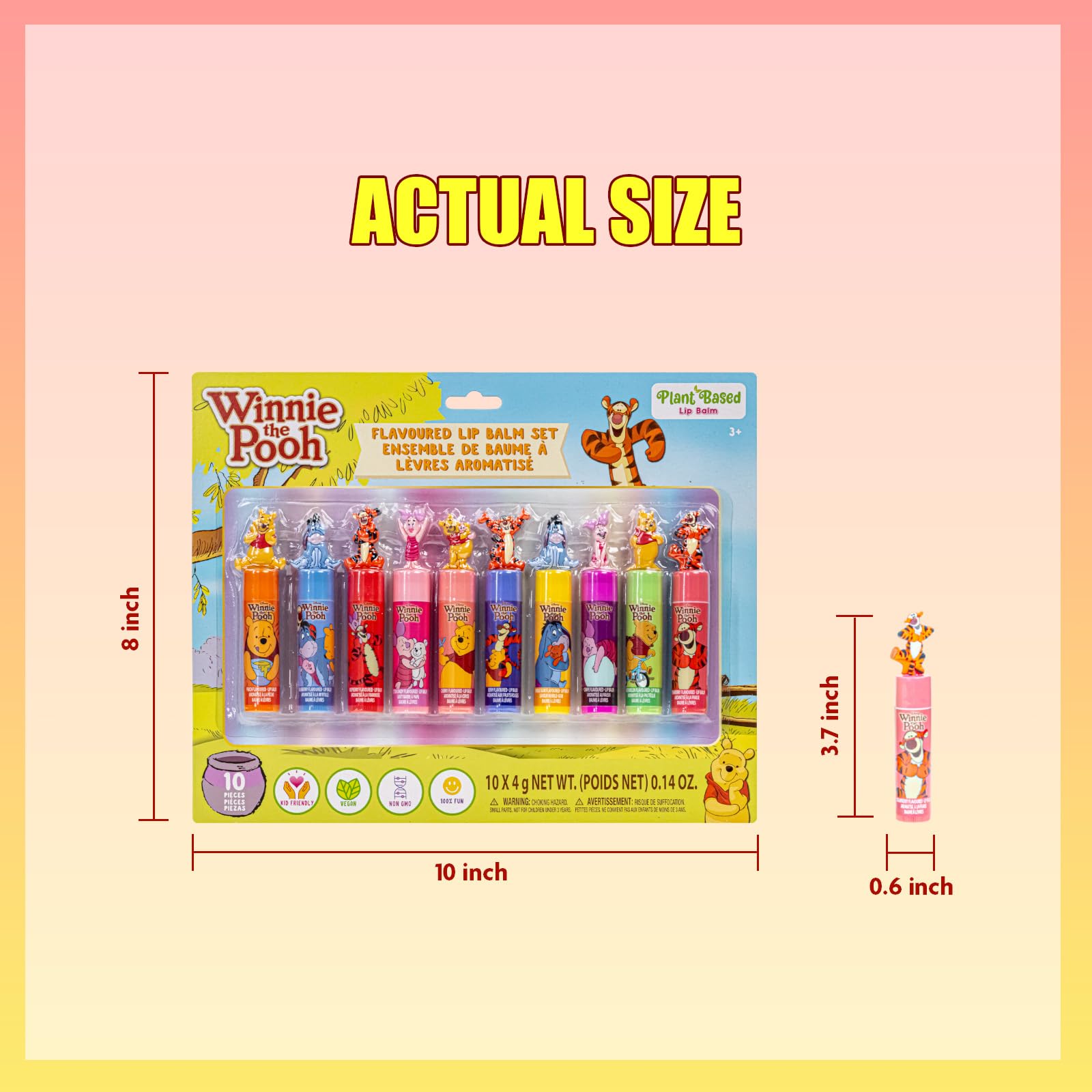 Townley Girl balm stick texture swirled to show smooth glide and gentle hydration